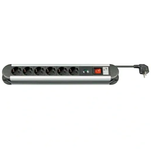 Aluminum power strip 6-way