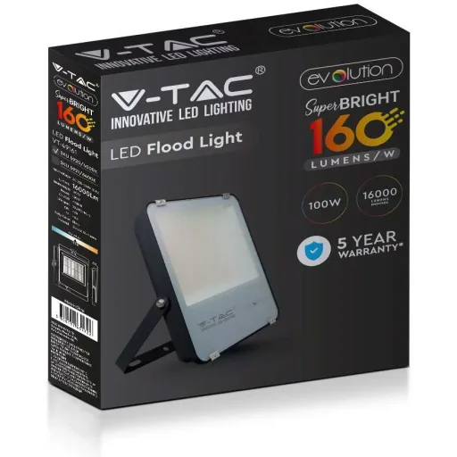VT-49611 LED floodlight - 100 W - 16000 Lm - 4000K - black
