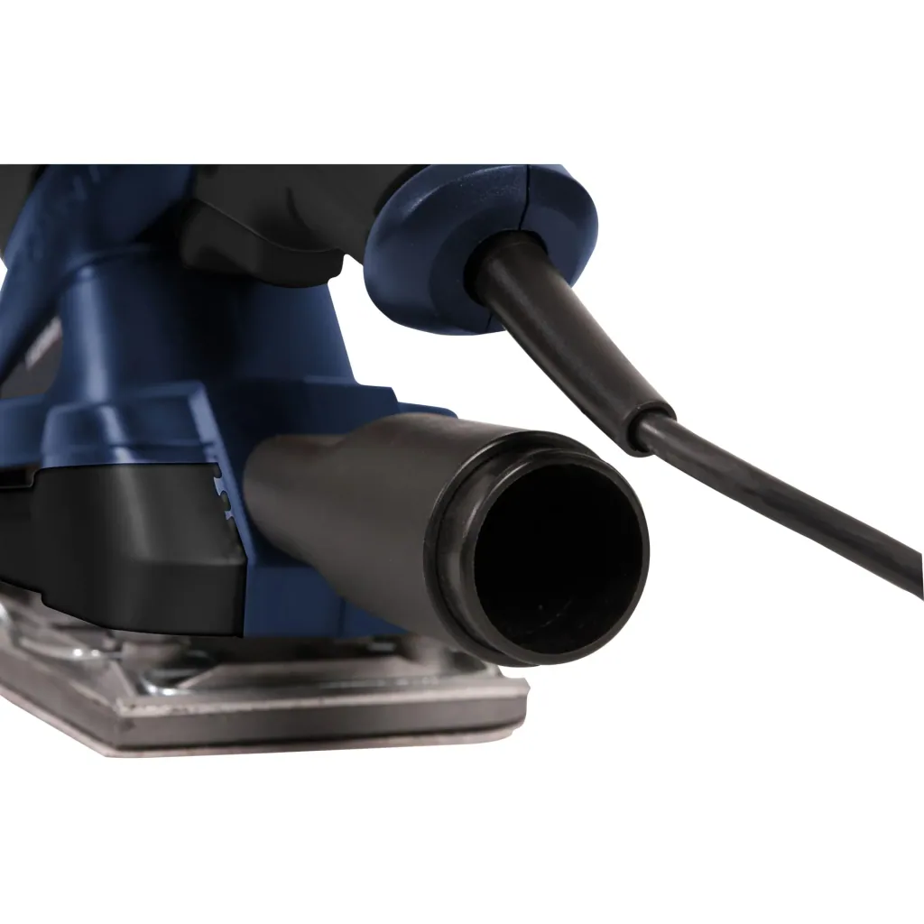 PSM1024 Orbital Sander 180W - Velcro fastener - Soft grip - With 10 sandpapers (P80, P120) and vacuum adapter