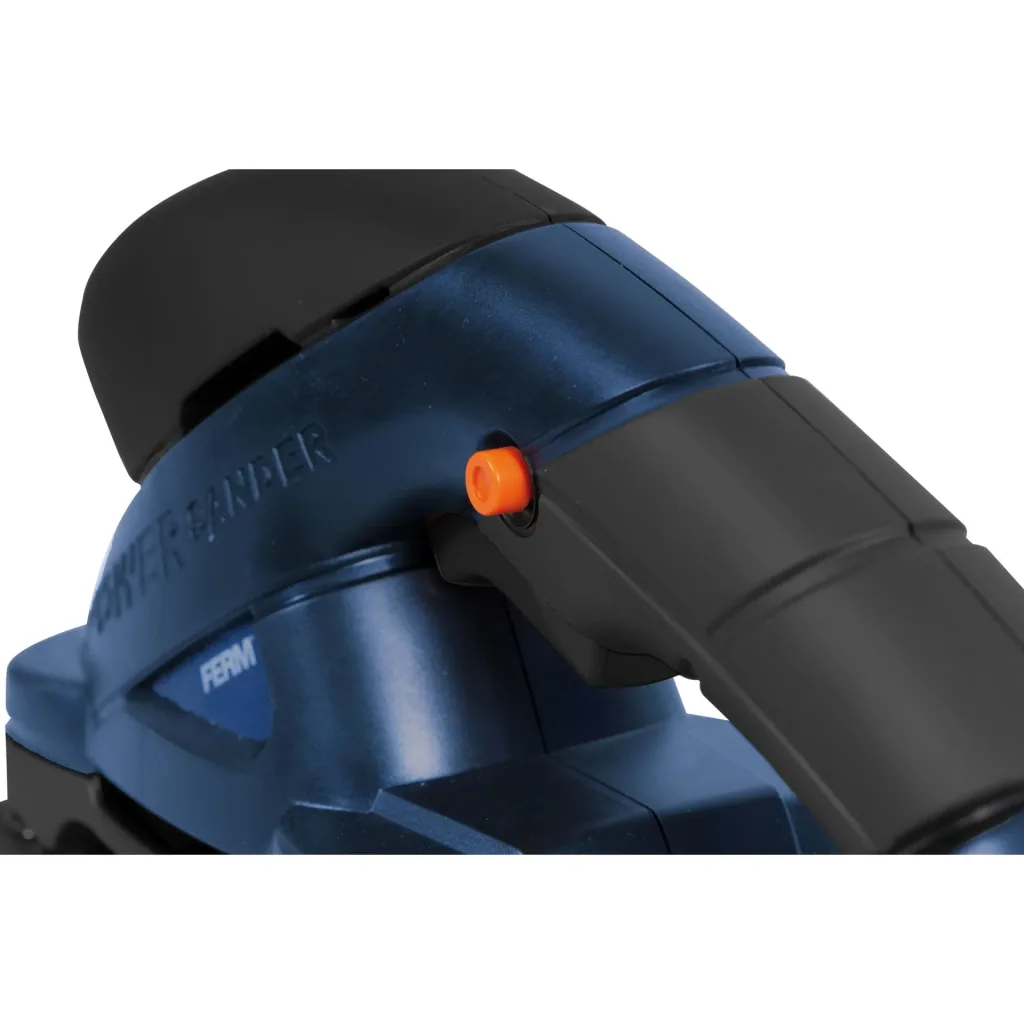 PSM1024 Orbital Sander 180W - Velcro fastener - Soft grip - With 10 sandpapers (P80, P120) and vacuum adapter