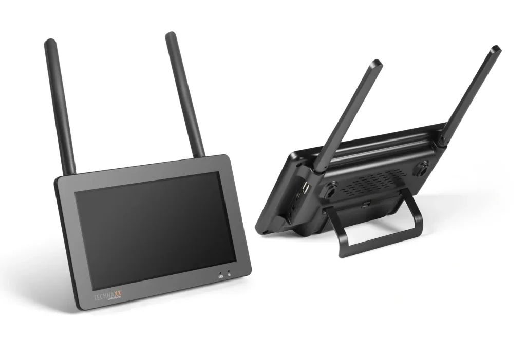 TX-128 surveillance camera set with 7" touchscreen