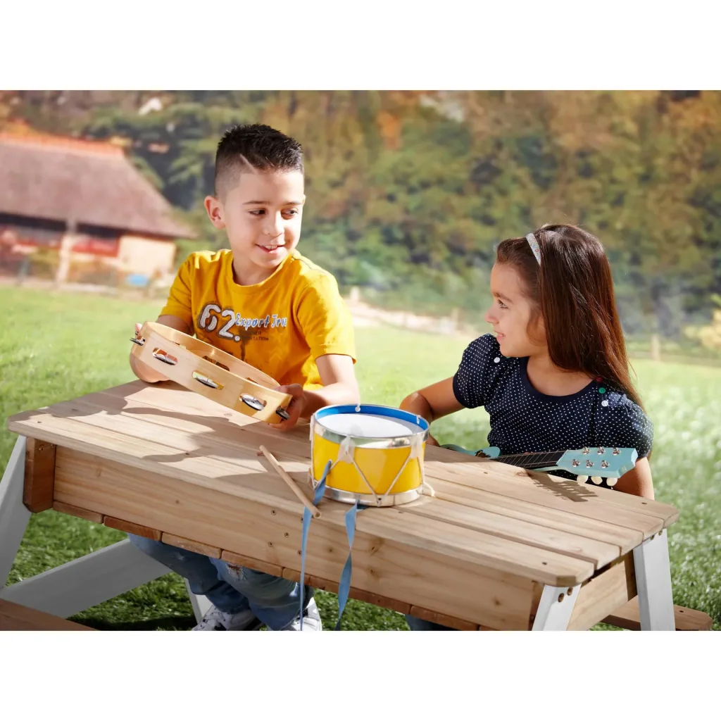 Nick Sand & Water Picnic Table Brown/White