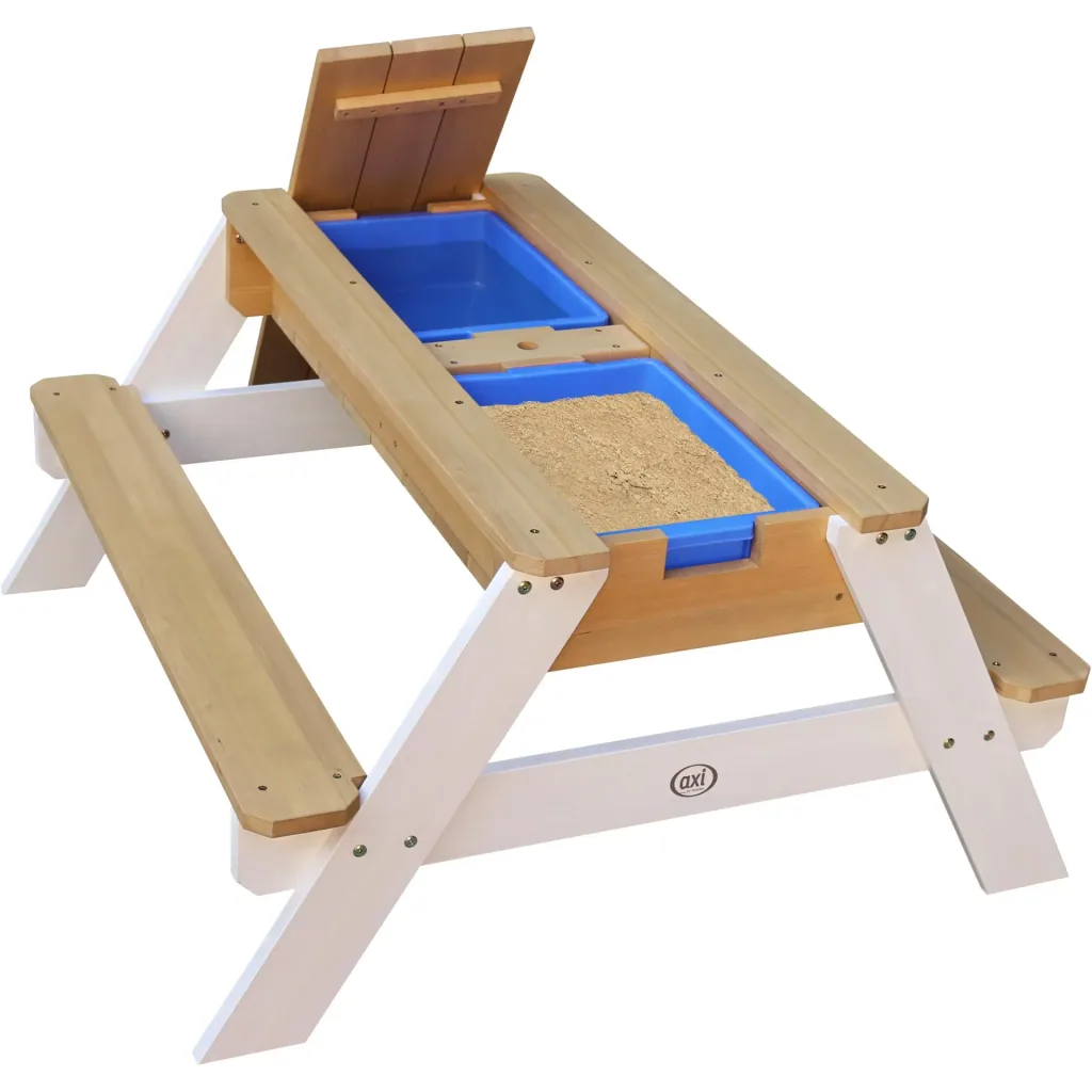 Nick Sand & Water Picnic Table Brown/White