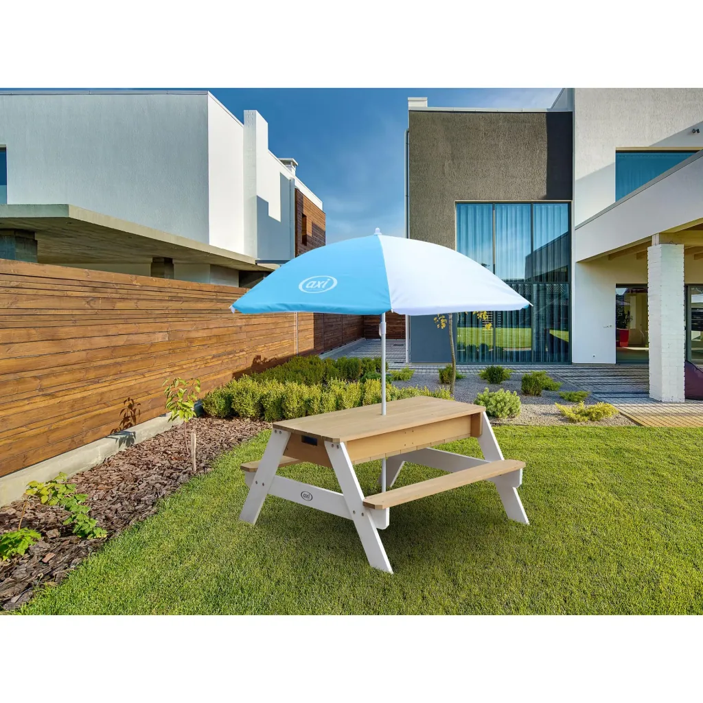 Nick Sand & Water Picnic Table Brown/White