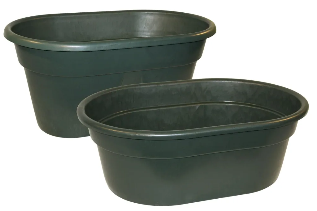 Pasture drinking trough approx. 380 l, with drain plug, L 130 x W 85 x H 62 cm, weight 15 kg
