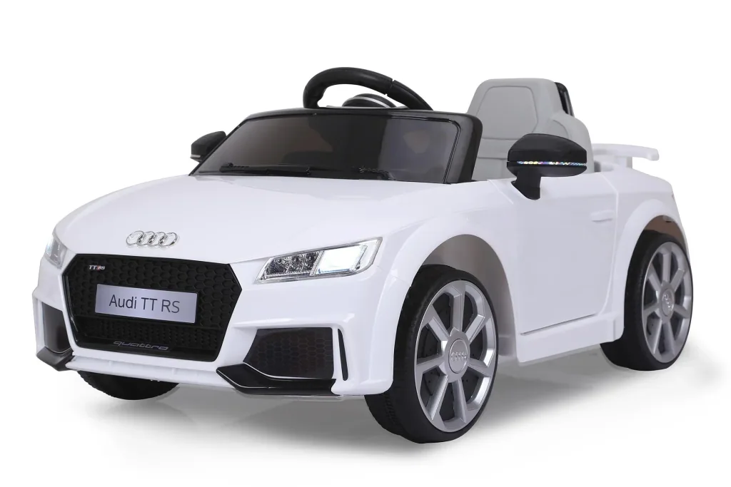 Ride-on children's vehicle, Audi TT RS, 12 Volt, White
