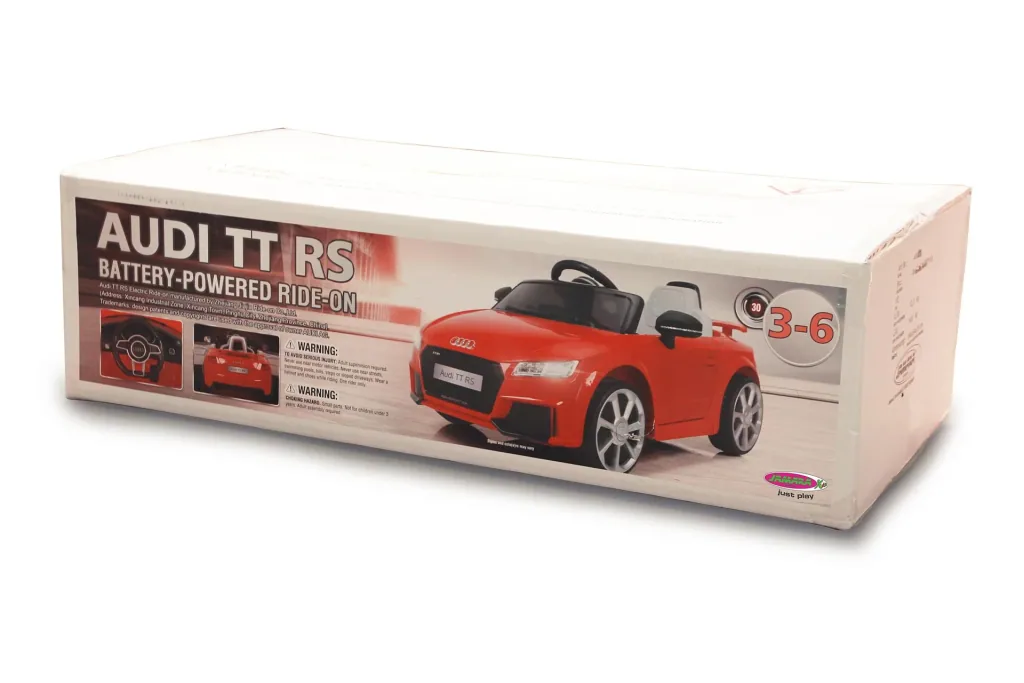 Ride-on children's vehicle, Audi TT RS, 12 Volt, White