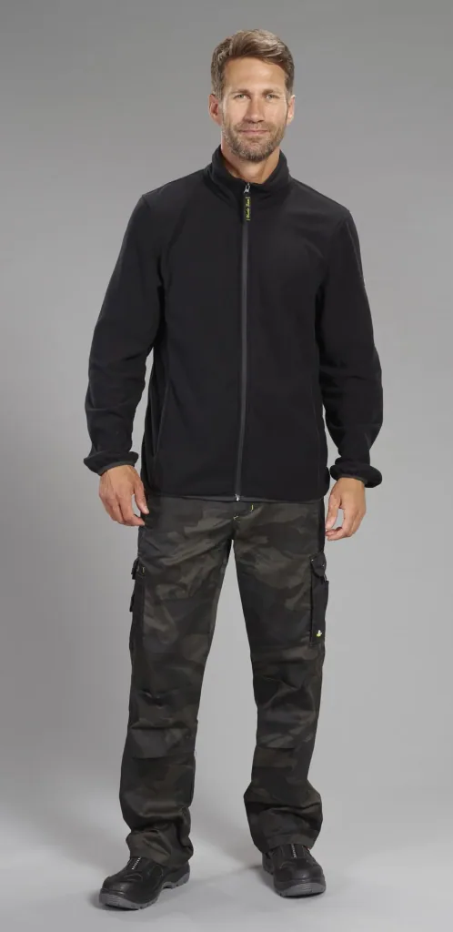 Fleece jacket, color black, size M