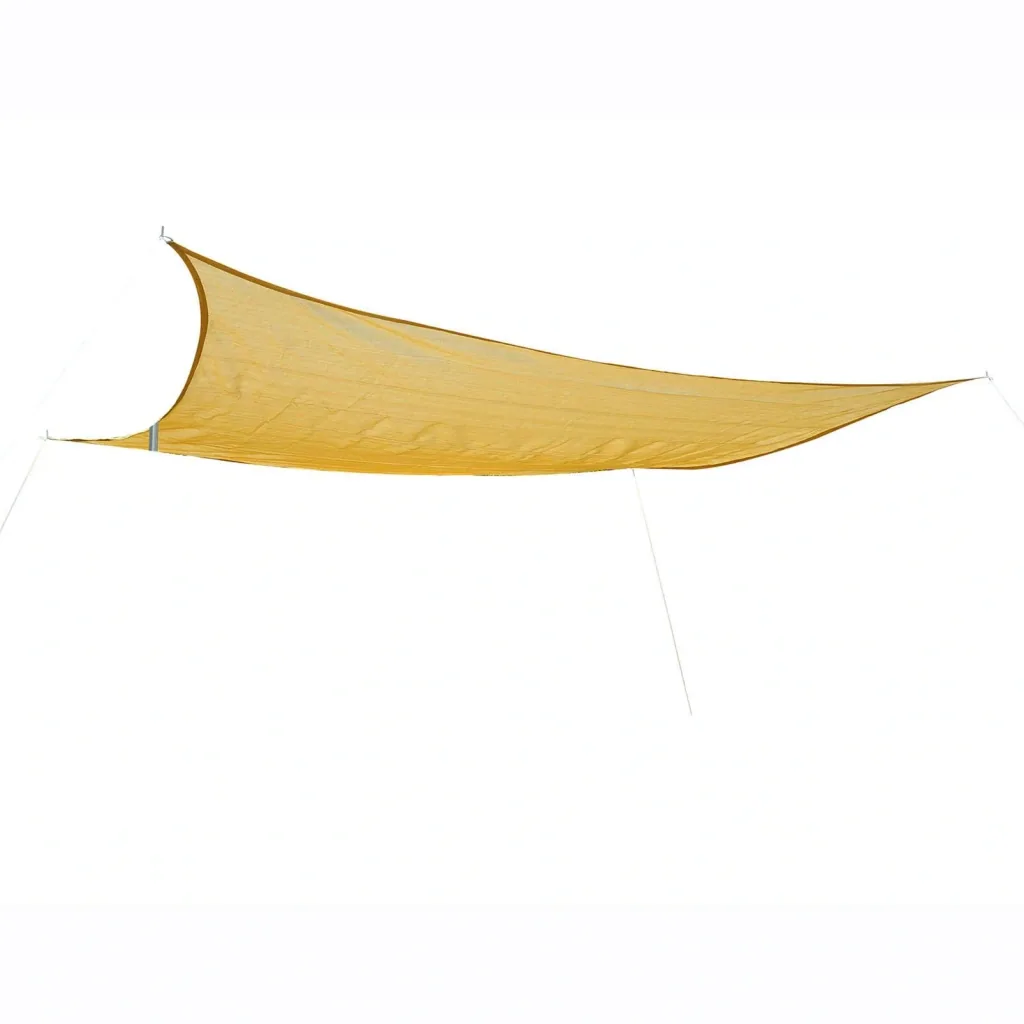 Ousunny Sun Shade Sail Rectangular HDPE (Beige, 3x4m)
