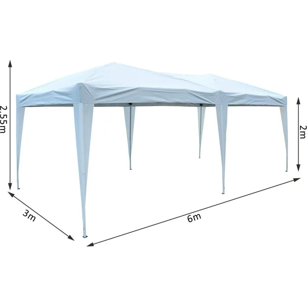 3x6m folding pavilion party tent garden tent white foldable