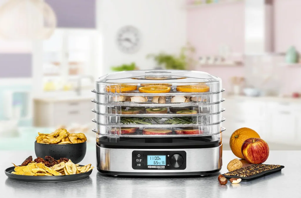 Dehydrator DA 350 with 2 cereal bar makers, height-adjustable levels
