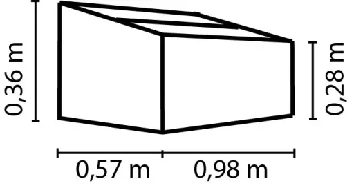 Frühbeet Levana 1, aqua