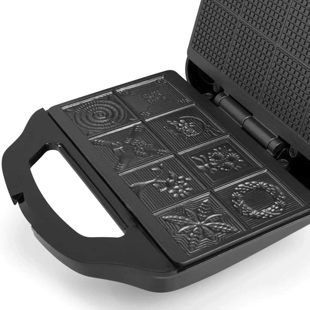 Cinnamon waffle iron, for 8 waffles, 700 watts