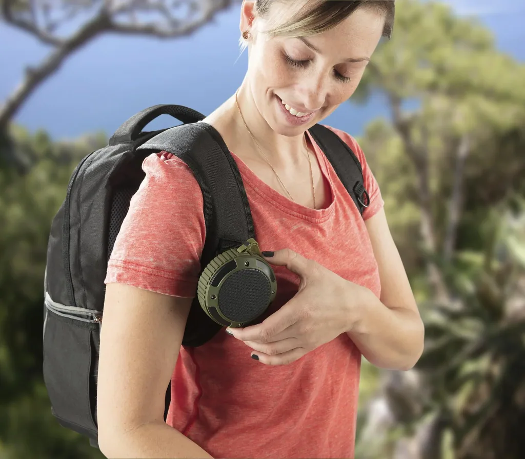 Bluetooth speaker wireless and waterproof with integrated hands-free function