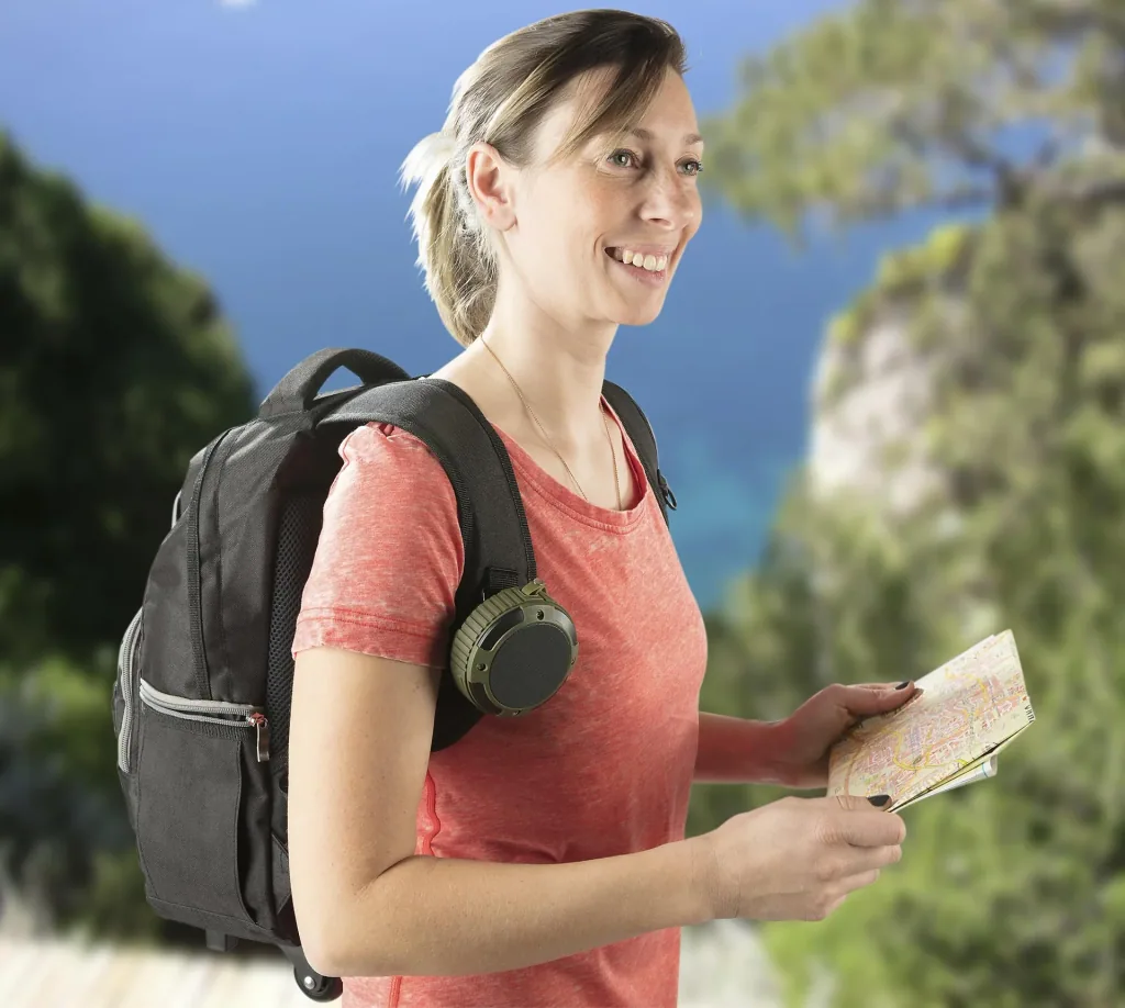 Bluetooth speaker wireless and waterproof with integrated hands-free function