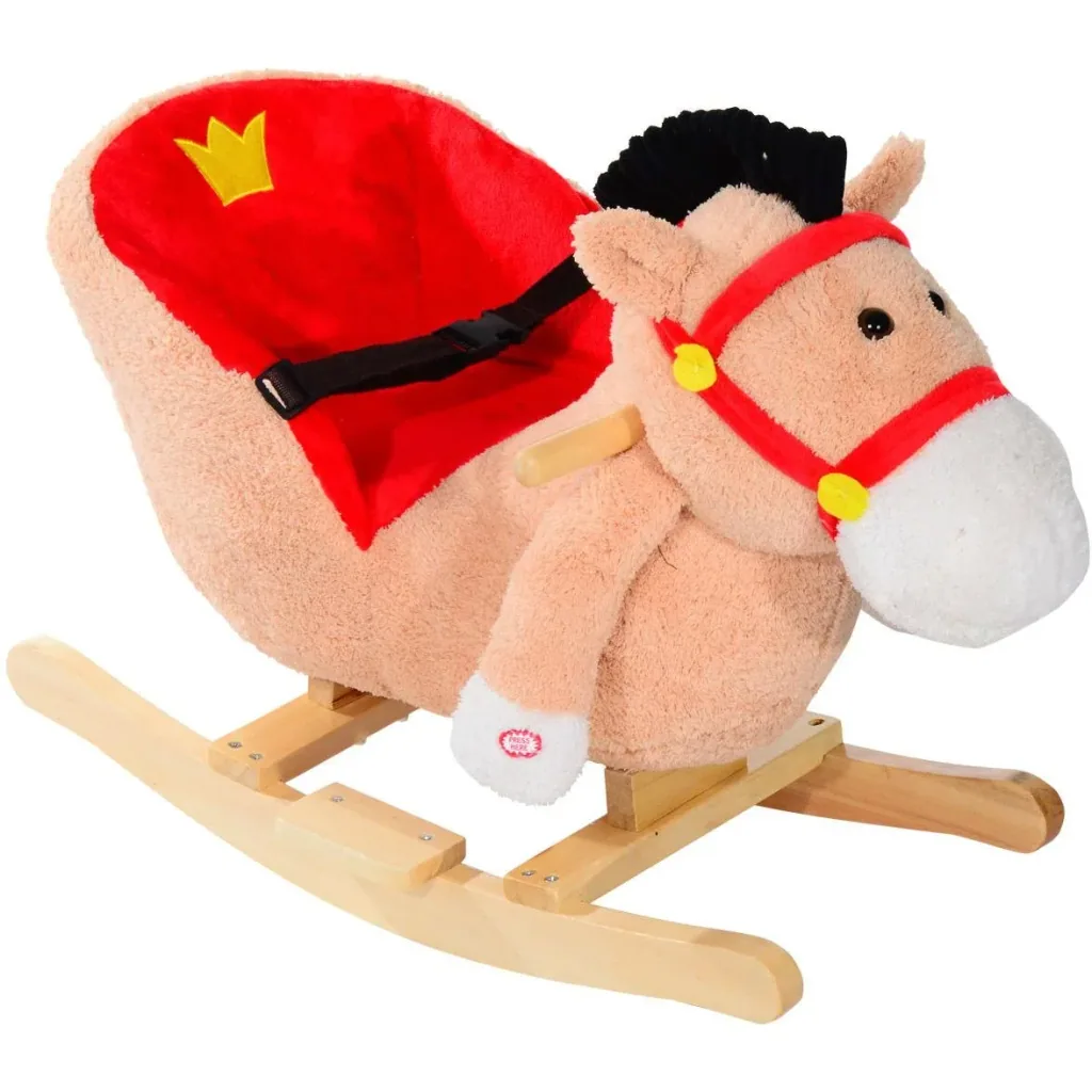 Children's rocking seesaw as a donkey