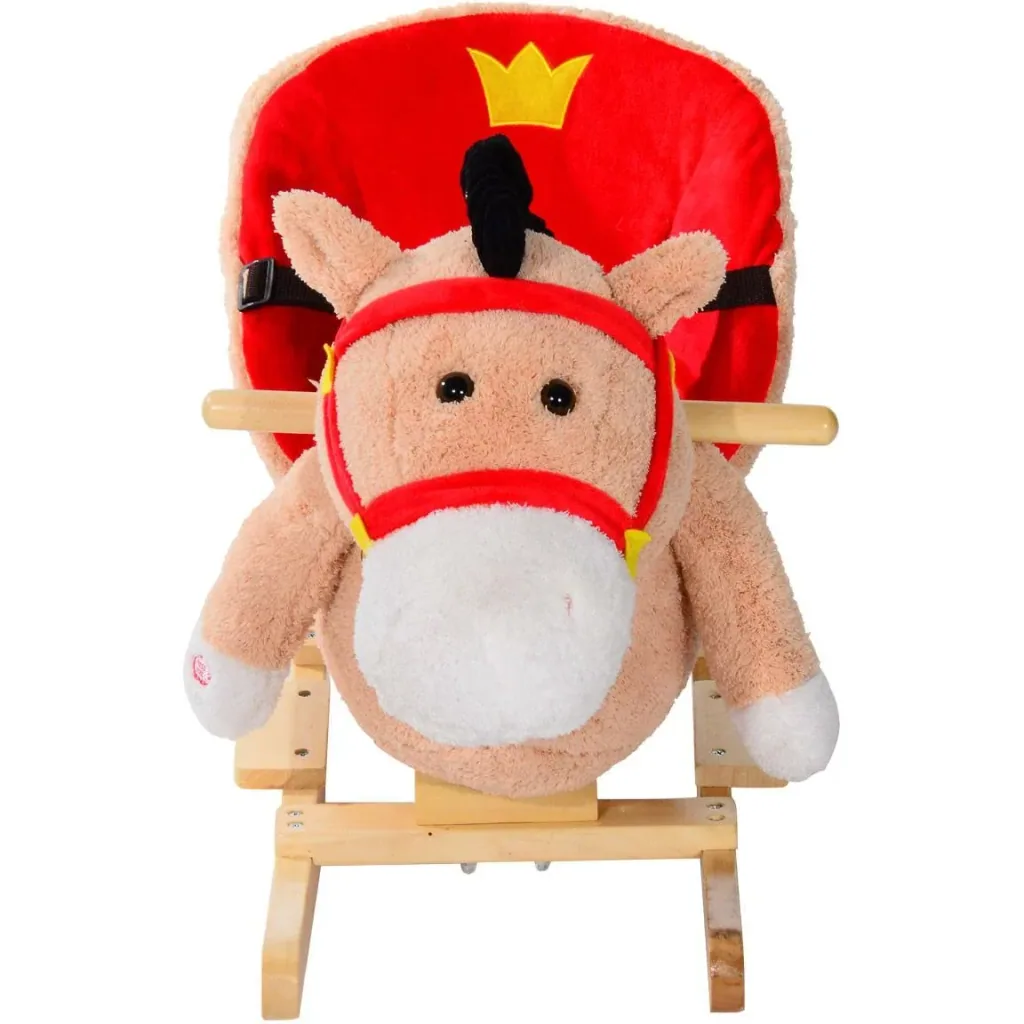 Children's rocking seesaw as a donkey