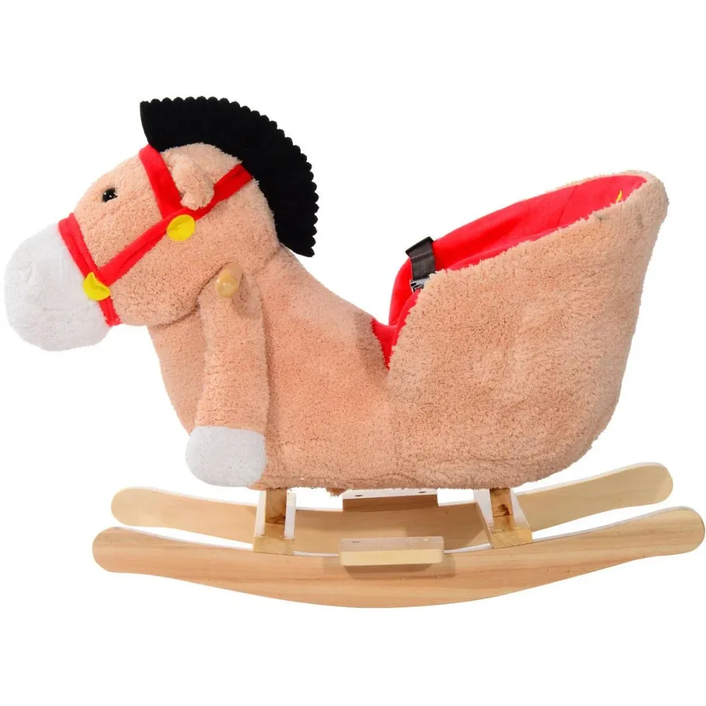 Children's rocking seesaw as a donkey