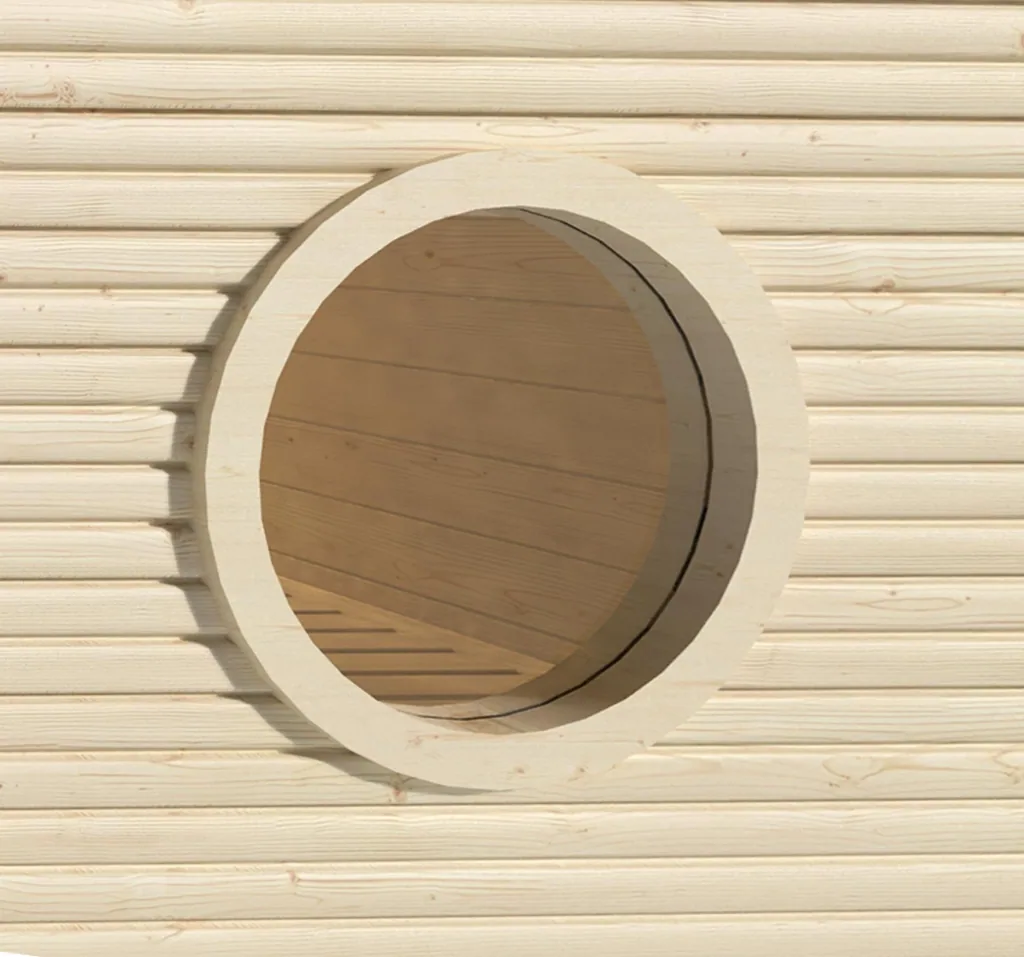Round window for 45 mm MH saunas