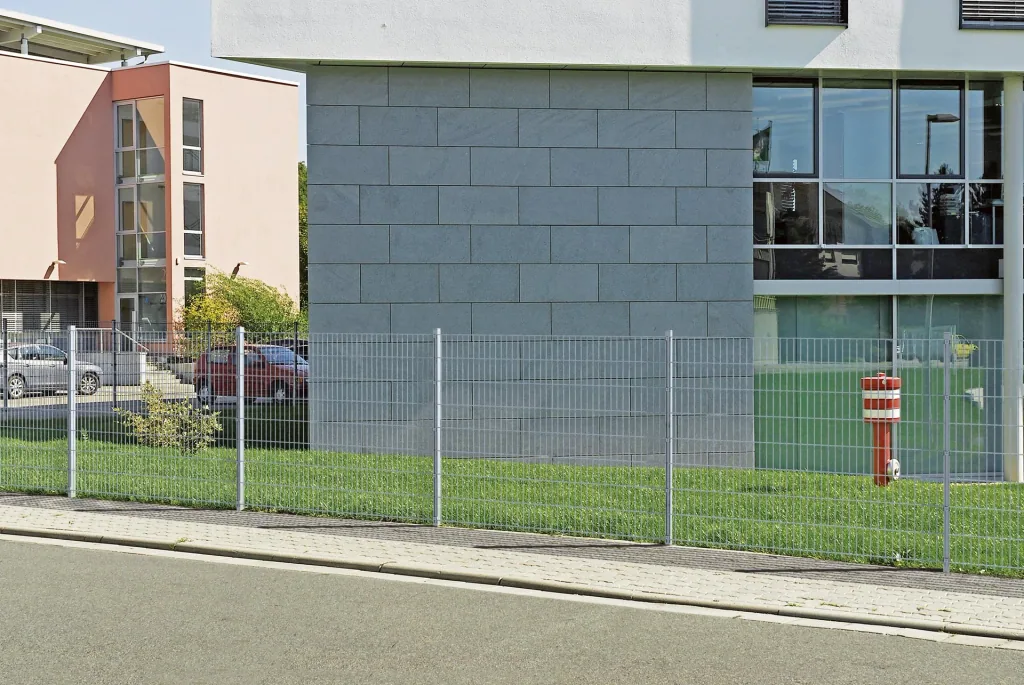 Double rod mesh fence complete set, hot-dip galvanized, height 160 cm, length 30 m