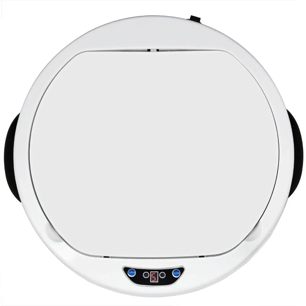Waste bin with sensor 56 liters white
