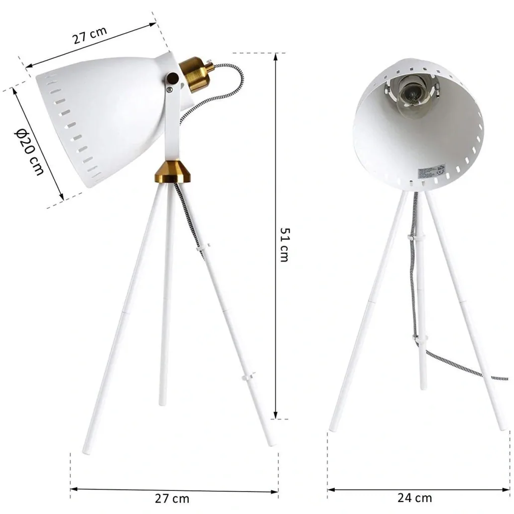 Tripod table lamp