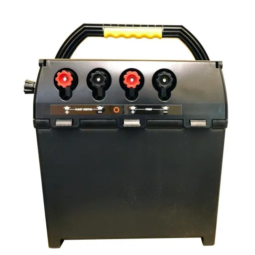 Pasture pump set with solar panel