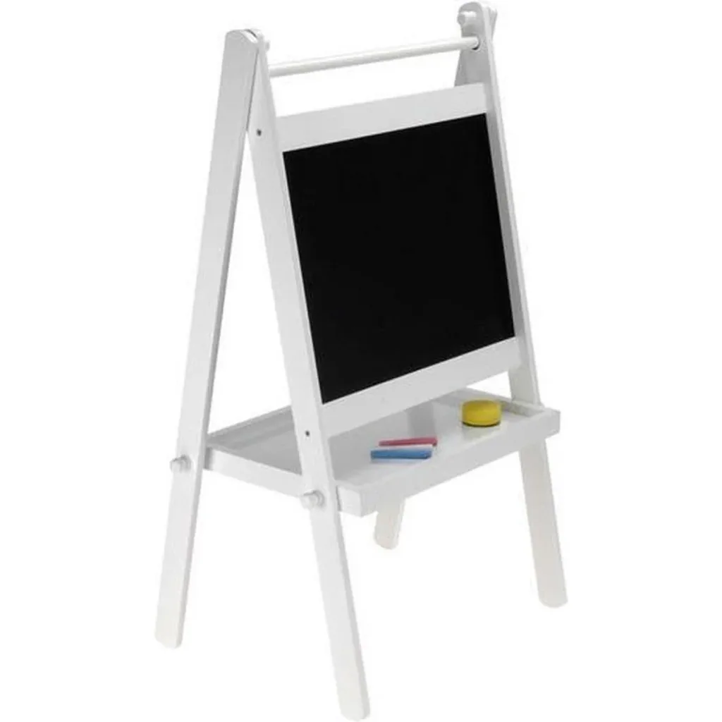 Chalkboard - MDF - White - Includes chalk and eraser