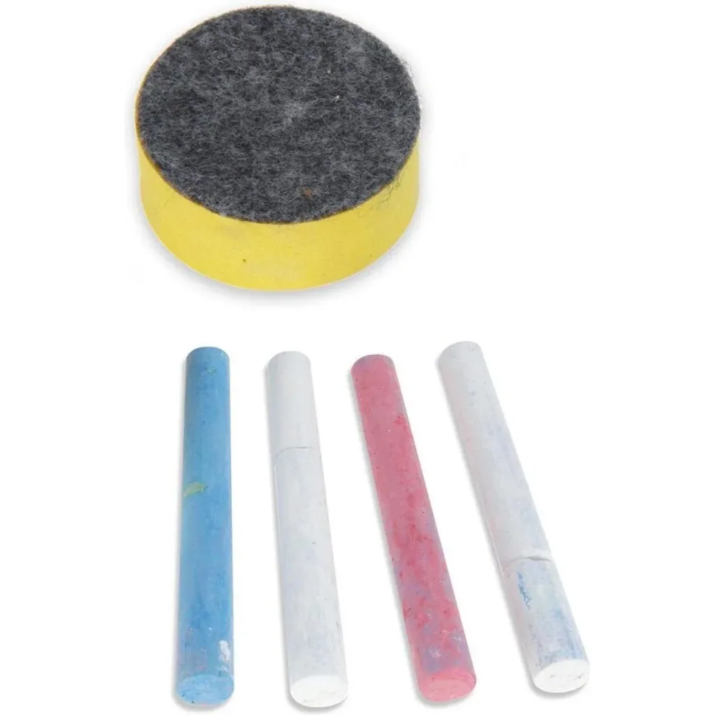Chalkboard - MDF - White - Includes chalk and eraser