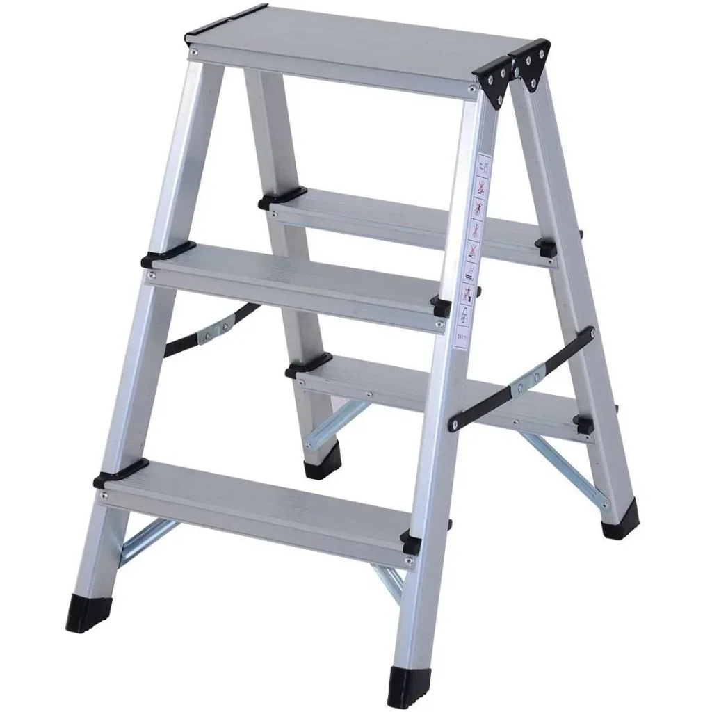 Stepladder aluminum ladder folding step 3 steps