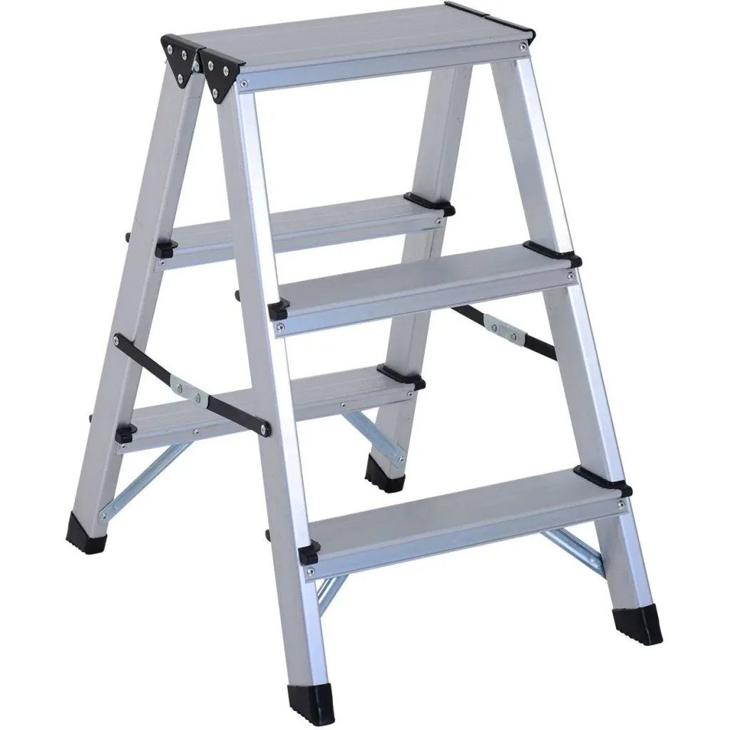 Stepladder aluminum ladder folding step 3 steps