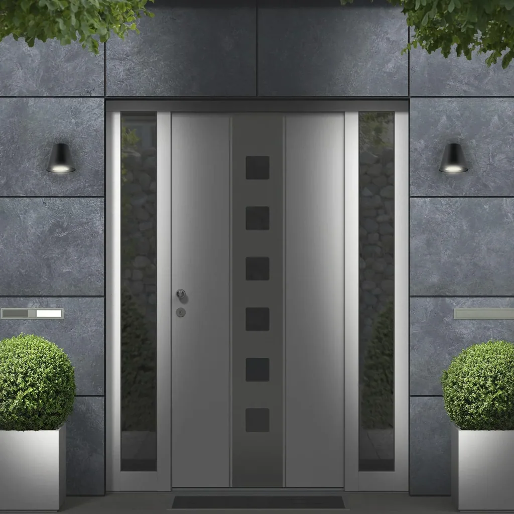 LED outdoor light, 1-flame, IP44, GU10 socket, including LED bulb 4.9W 460 lm "