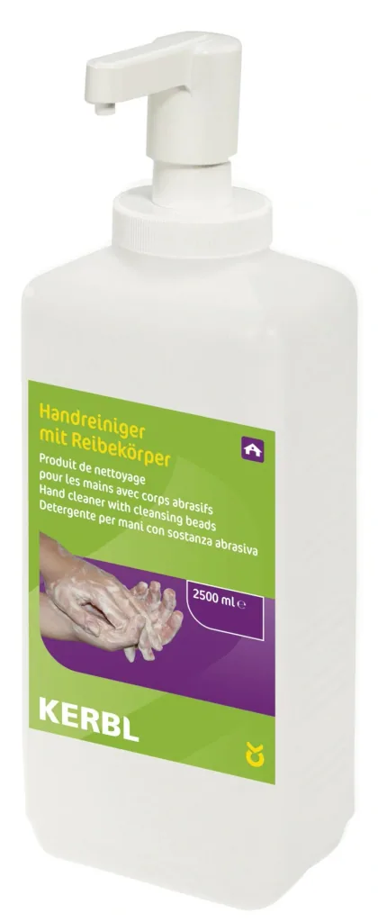 Hand cleaner with abrasive particles including pump, 2500 ml