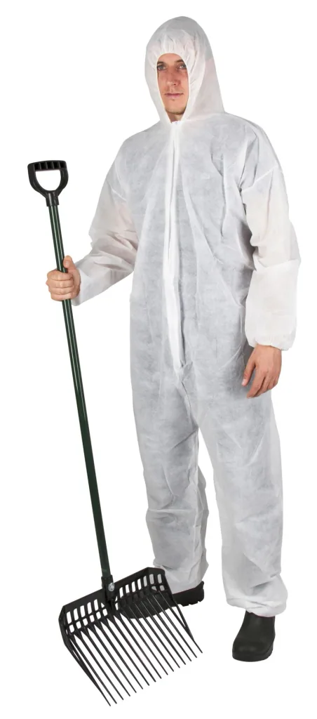 Disposable overalls white, size XXL