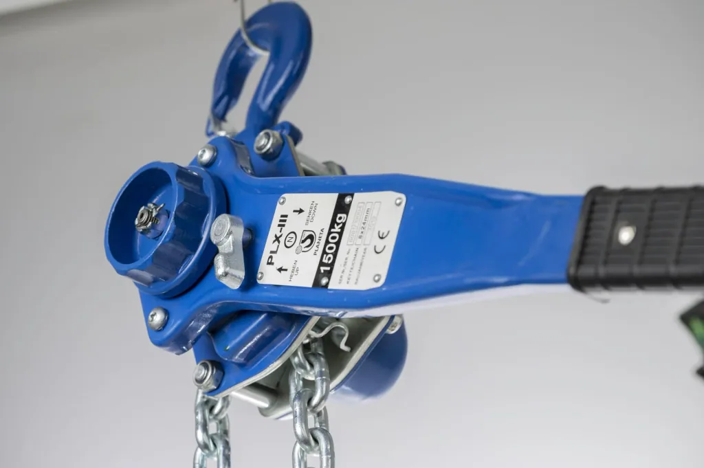 Lever hoist PLX-III 3.0, load capacity 3,000 kg, stroke 1.5 m, 1-fall