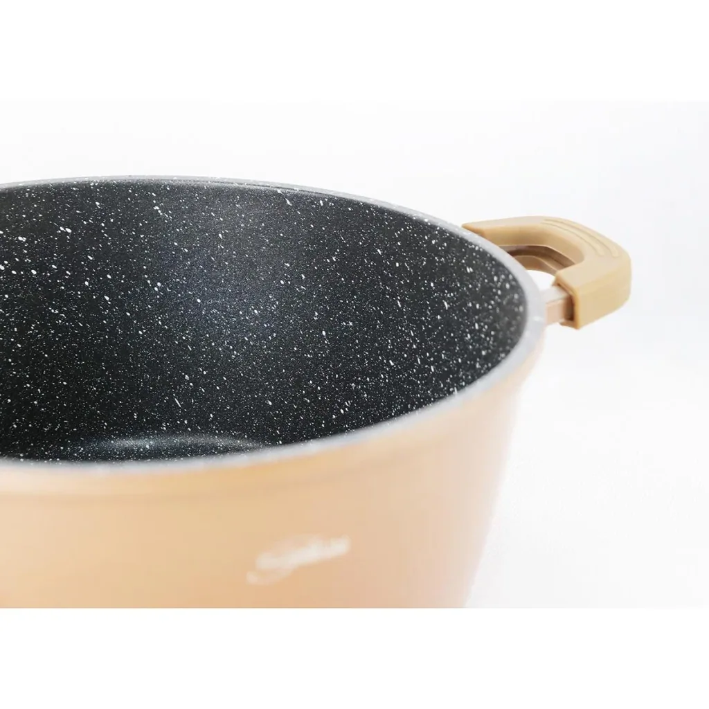 Cooking pot - with lid - 28 cm - copper