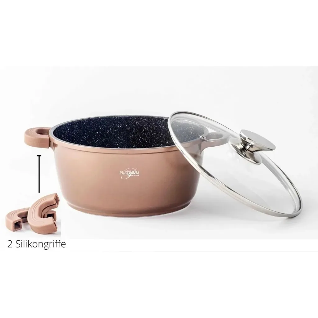 Cooking pot - with lid - 28 cm - copper