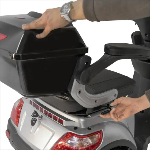 3-wheel electric vehicle Bologna 25 km/h black including wind and weather protection