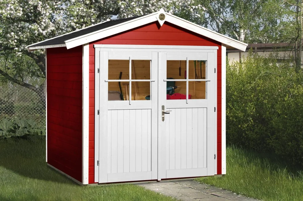 Log cabin "Classic Color" (DT), size 1, 21 mm, Swedish red