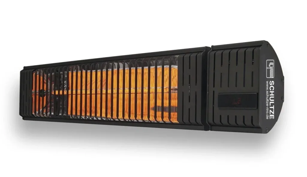 IR-straler, dimbaar met afstandsbediening, 2500W 230V, IP54, zwart
