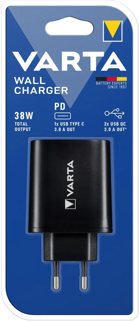 Wall Charger with 2 x USB-A and 1 x USB-C PowerDevice