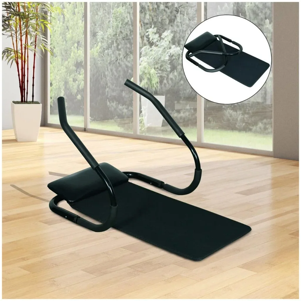 Abdominal trainer AB Roller with mat trainer black