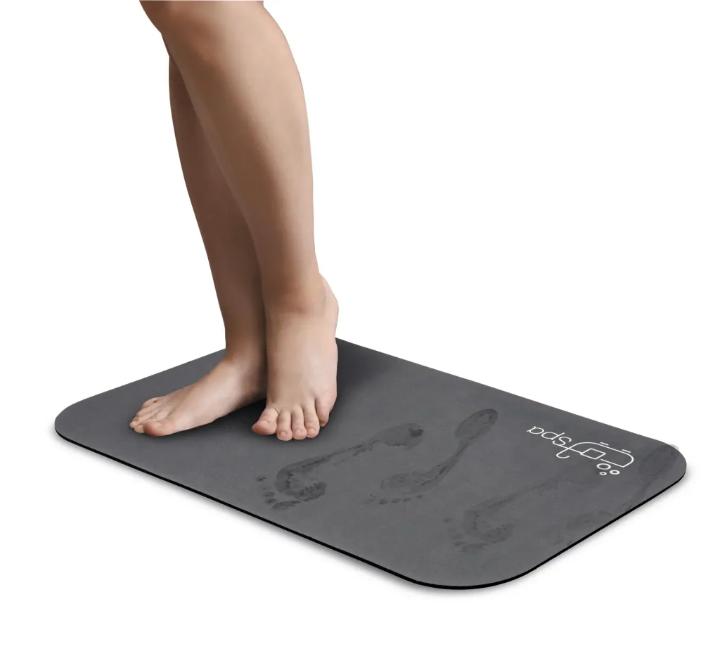 Super-absorbent bath mat Spa, 40 x 60 cm dark grey