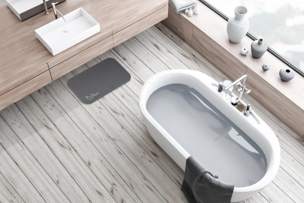 Super-absorbent bath mat Spa, 40 x 60 cm dark grey