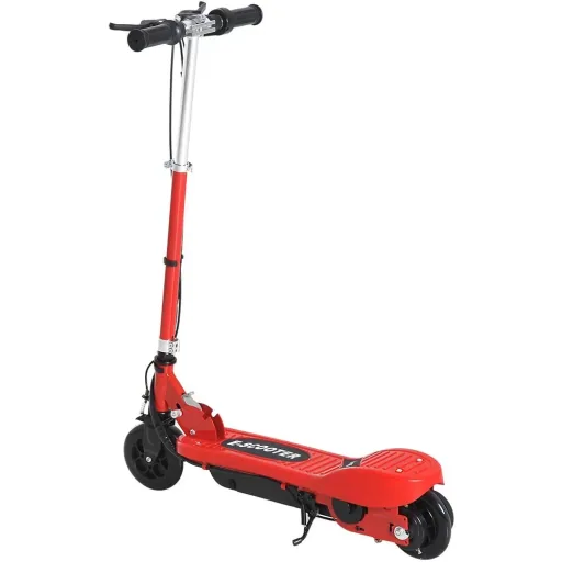 Electric scooter E-Scooter City scooter foldable youth scooter 12 km/h children metal red L74"W36"H73-91cm