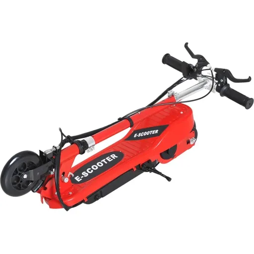 Electric scooter E-Scooter City scooter foldable youth scooter 12 km/h children metal red L74"W36"H73-91cm