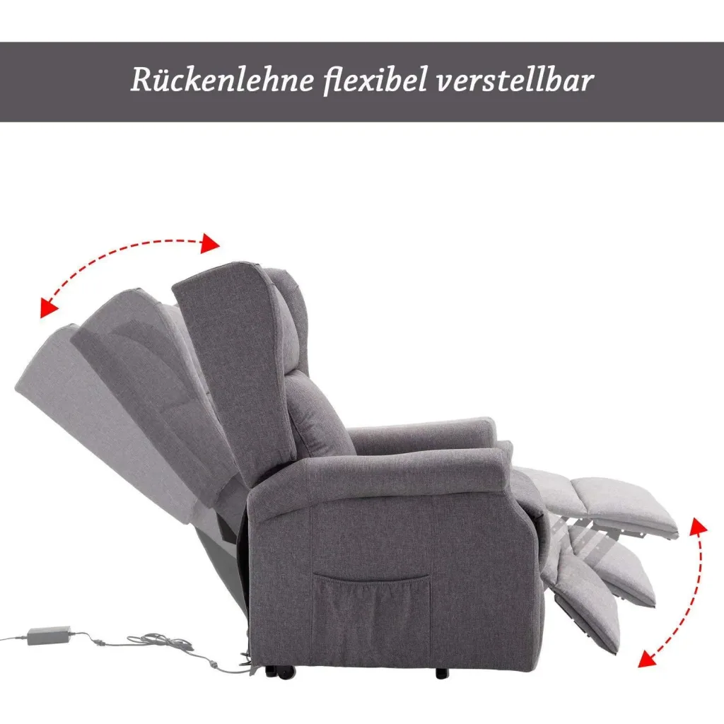 TV chair with stand-up aid