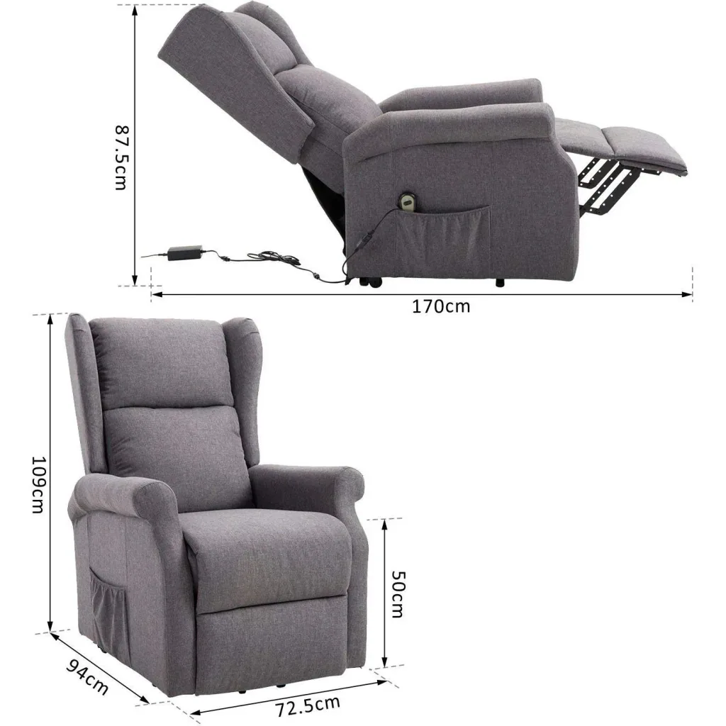 TV chair with stand-up aid