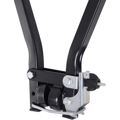 Bicycle rear carrier for 3 bicycles, tow bar carrier, foldable V-shape metal + plastic