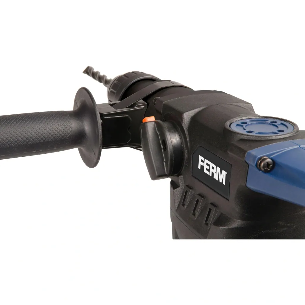 HDM1028 hammer drill 850W - soft grip - 3 functions - incl. 3 SDS Plus drill heads and 2 SDS Plus tool heads with storage